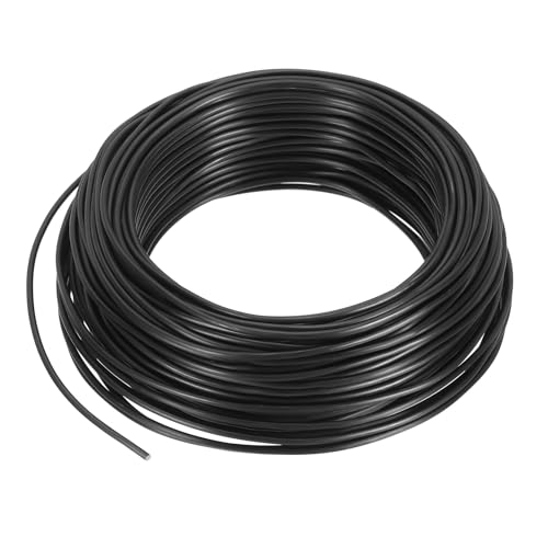 PATIKIL 2mm x 95 Piedi Filo di Allenamento per Bonsai, Steli di Filo Floreale Filo Albero in Alluminio Anodizzato per Fissaggio Rami Giardinaggio, Nero