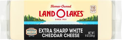 Land O Lakes Extra Sharp White Cheddar Cheese Chunk, 8 oz block