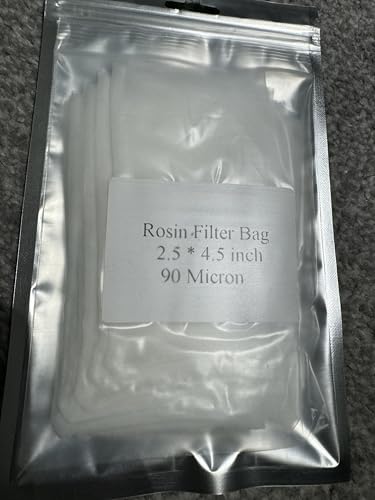 Syed Haider Limited Premium Rosin Filter Bags – Food-Grade Nylon, 15 Pack, 90 Micron, 2.5 x 4.5 Inch Mesh for Flowers, Leafy Greens, and Tea Filters