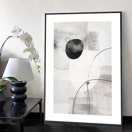 Affiche noir et blanc DFZEWKI 30x45cm style minimaliste et contemporain sans cadre