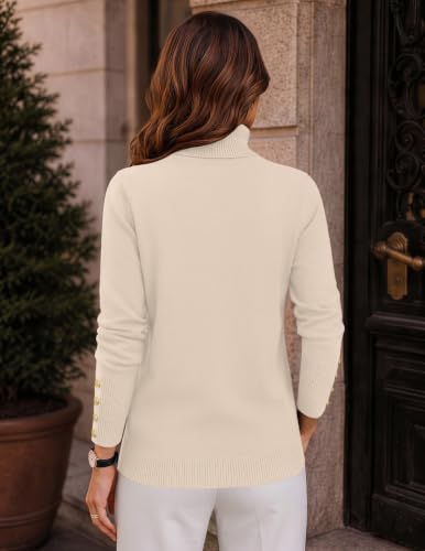 Image of Zeagoo Womens Turtleneck Sweater Long Sleeve Pullover Fall Basic Jumper Top