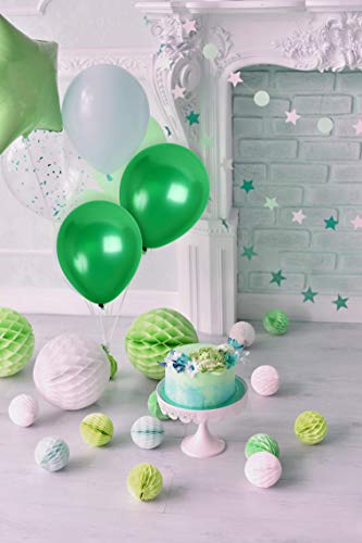 Treasures Gifted Emerald Green Balloons - Metallic Dark Green Balloons - Green Latex Balloons - Forest Green Balloons 12 Inch - Mardi Gras Balloons - Hunter Green Balloons - 36 Balloons Bulk Pack #TOP3