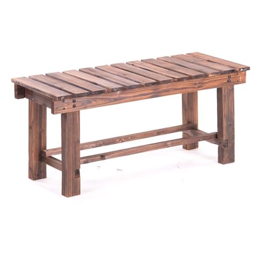 Banco de exterior resistente a intemperie de madera para parque 2