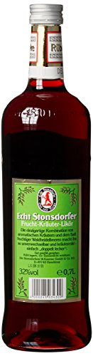 Echt Stonsdorfer | Frucht-Kräuter-Likör | Kräutermild und beerenstark mit Waldheidelbeeren | 43 erlesene Kräuter | 0,7L | 32% Vol.