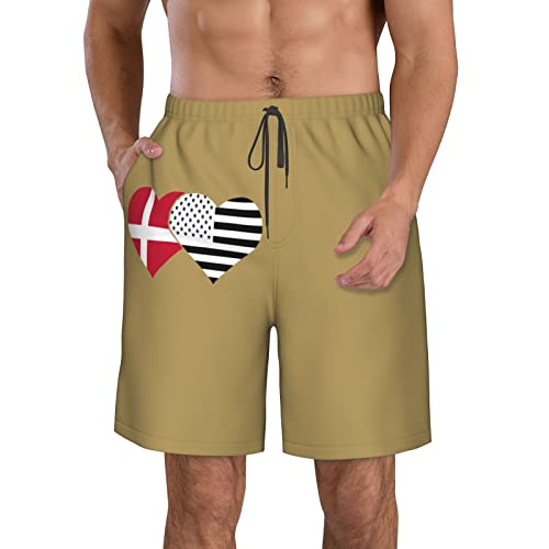 Maillot de bain pour homme drapeau ougandais avec séchage rapide et taille élastique
