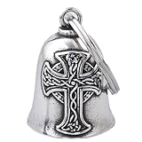CYZBTBl Motorcycle men and women Bell - Motorcycle silver Angel Bell, Christmas and Thanksgiving Gift
