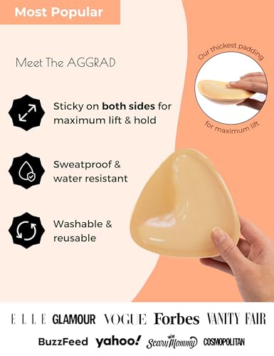 Image of Double-Sided Sticky Bra Pads Inserts Ultra Instant Volume Push up Stick on Bra for Women Swimsuit Bikini Dresses