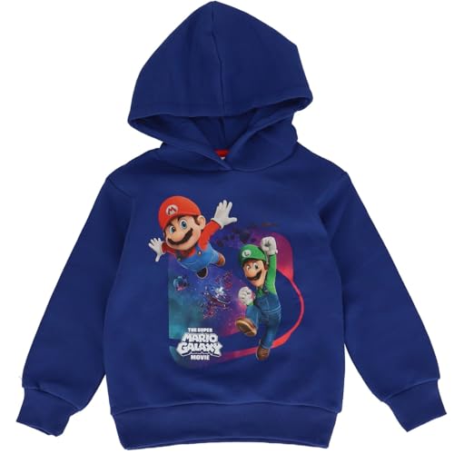 Sweat à capuche enfant Super Mario bleu royal en molleton par Sahinler