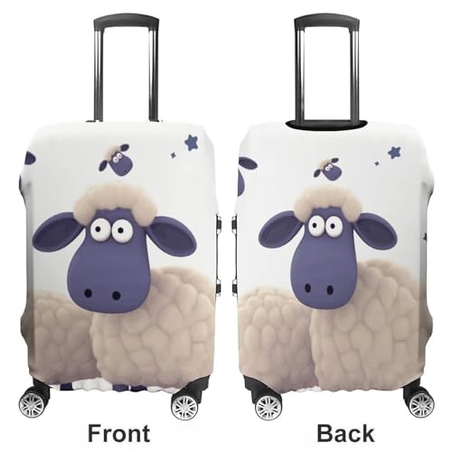Carry on Luggage Cover Sheep Suitcase Covers for Luggages Tsa Approved Travel Luggage Sleeve Protector Elastic Suitcase Protector Anti-Scratch Washable Fits 19-30 Inch Case -S3