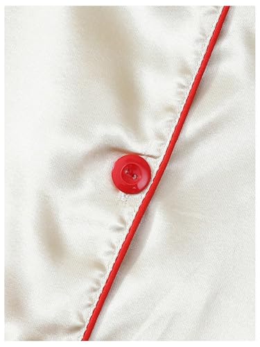 Image of Verdusa Pajamas For Women Set 2 Piece Summer Pajama Sets Cute Pjs Lounge Matching Button Shirt with Shorts