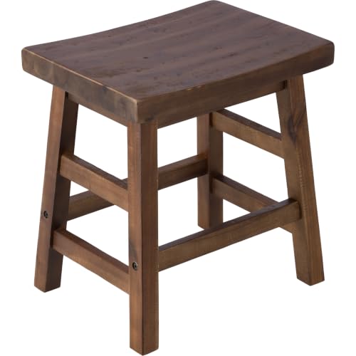 Alaterre Furniture Durango Solid Wood Rustic Single Bar Stool, Natural, 20”