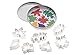 Mrs. Anderson’s Baking Cookie and Fondant Cutters, Mini Leaf Shapes, 7-Piece Set with Storage Tin