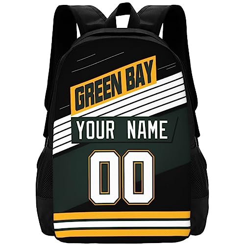Green Bay Backpack Personalized Bags for Men Women Gifts