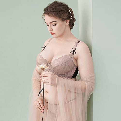 Soutien-gorge transparent anti-compression WENJUN armatures push-up noir 95D