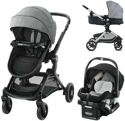 Graco Modes Nest Travel System, 3-in-1 Baby Stroller and Car Seat...