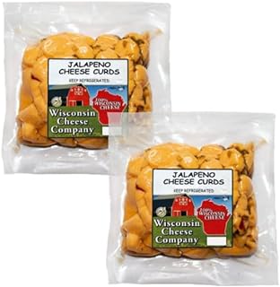 Wisconsin Cheese Company - 100% Wisconsin Jalapeno Cheddar Cheese Curds 10 oz. (Pack of 2)