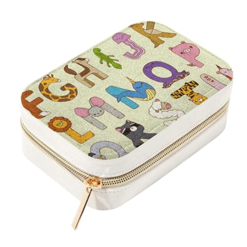 Caja de almacenamiento de joyas compacta ideal para llevar en el bolso de mano o maleta 2