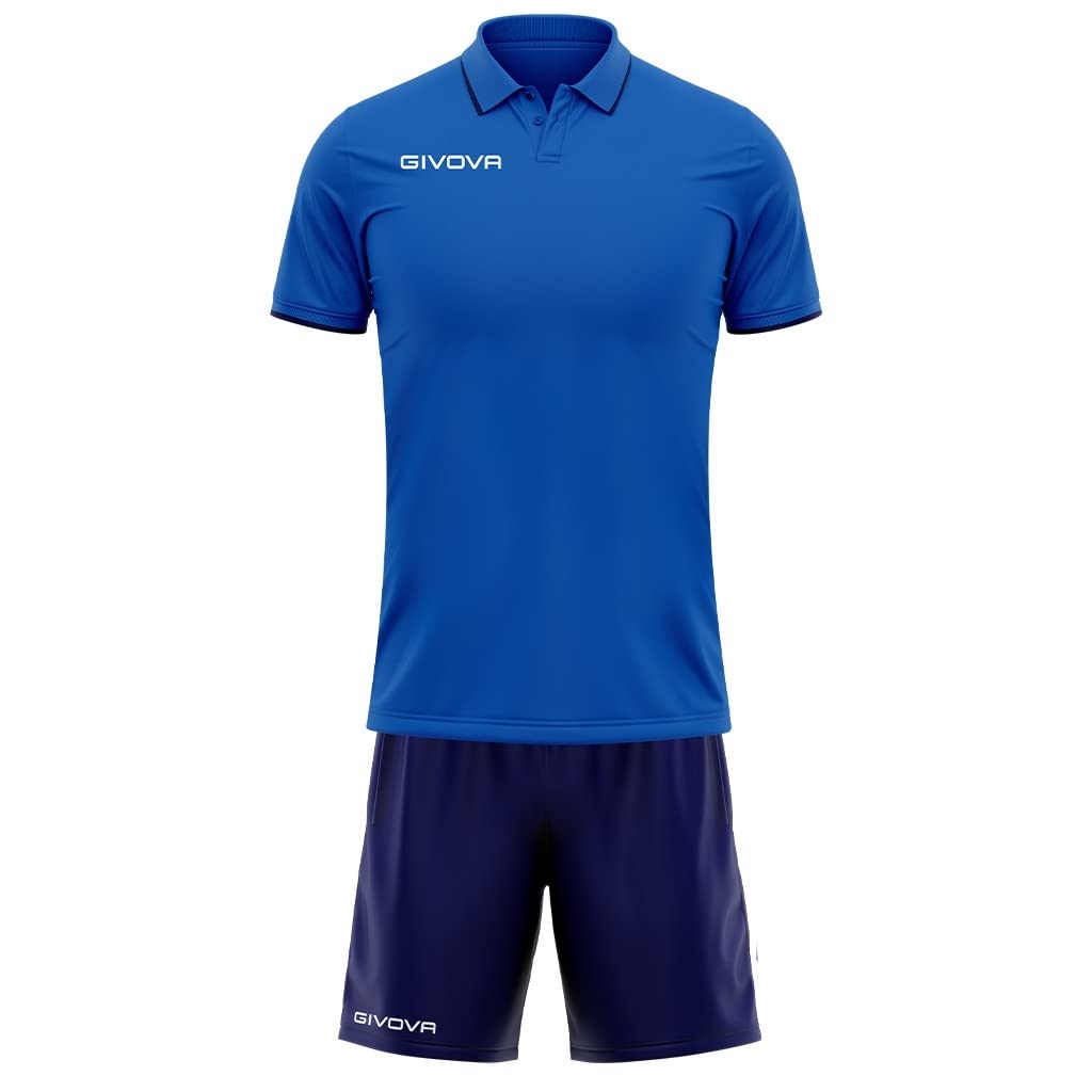 Givova, kit street, light blue/blue, XL
