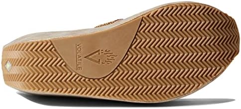 VOLATILE Women's Glimpse Wedge Sandal, Beige Multi, 11 | Image 3