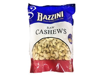 Bazzini Raw Cashews 3.25 lbs. Resealable Bag
