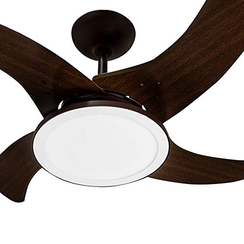 Ventilador de teto Tron Mareiro Led 220V 4P Ctm At Marrom Cafe 130 W
