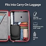 Hard Hat Travel Case – Storage for Baseball Caps with Carrying Handle and Adjustable Shoulder Strap, Hat Organizer Protects up to 6 Hats, for Travel and Home Storage (Black) - Image 3