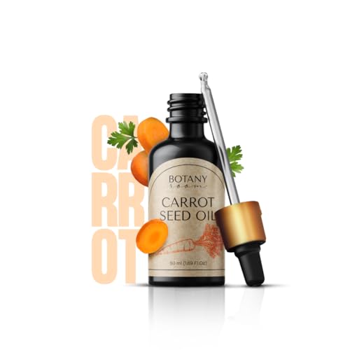 BotanyRoom Aceite de zanahoria 50 ml – Aceite facial vegano para el cuidado facial, antiarrugas, humedad y cuidado antiedad, para tez fresca, ligeramente tonificada y todo tipo de piel