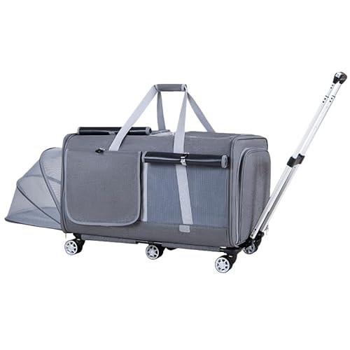 �L 2�C�p�y�b�g�L�����[ �L���X�^�[�t�� �L�� ���[�P�[�X �ʋC�����b�V�� ���j�o�[�T���z�C�[�� ��e�� �L/���^���Ή� �ԍډ\ �ʉ@/���/���s�p �܂肽���ݎ� �R���p�N�g���[ (�O���[,�h���o�[�W����)