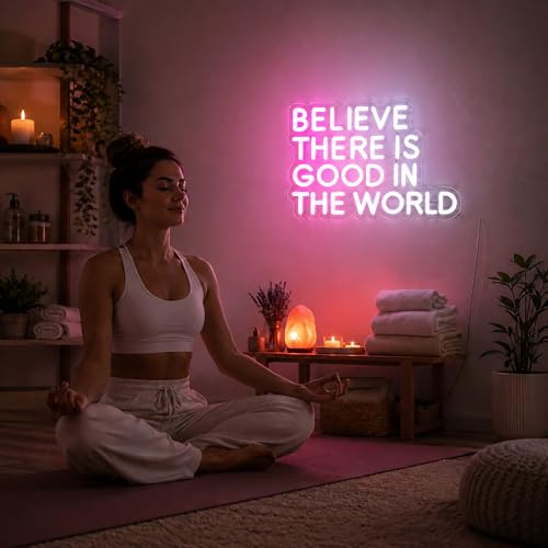Image of Whfobfe Positive Neon Sign Led Neon Lights Signs for Wall Decor USB Powered Led for Room Decoration Home Game Room Bar Party Decor
