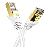 Veetop 12m/39ft CAT8 Ethernet Cable 40Gbps 2000Mhz High Speed Gigabit SFTP Lan Network Internet Cables with RJ45 Gold Plated Connector for Use of Smart Office Smart Home System iOT Gaming(1 Pack)