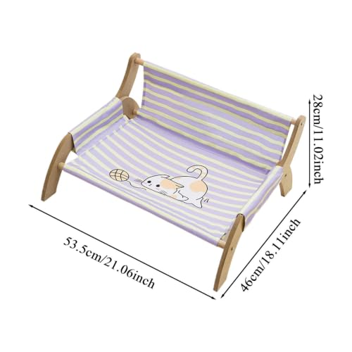 Cojín sillón elevado a rayas para sofás de gatitos y cachorros de interior 6