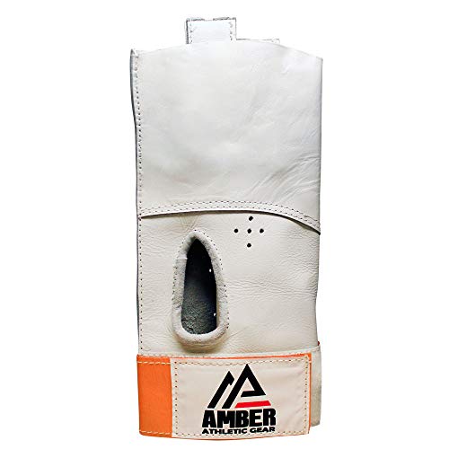 Amber Athletic Gear HGLV-L-XL Martillo Competencia Guantes Mano Izquierda, color Blanco, talla XL