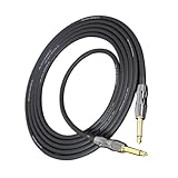 TOGEVAL Elektrisches Gitarrenkabel Geräuscharm Abgeschirmt Langlebig Professionelles Audio...