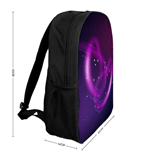 Sac à dos scolaire violet 17 pouces : finis les cahiers cornés et le mal de dos