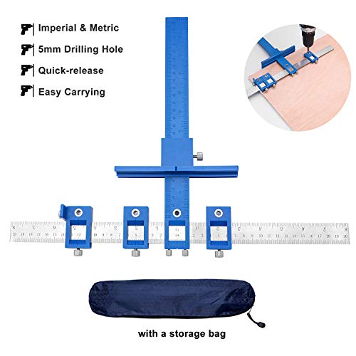 Drill Guide Jig Adjustable Cabinet Handle Template Tool Guide Sleeve Power Tools Punch