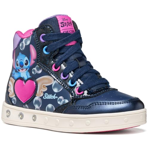 Baskets montantes enfant Geox J SKYLIN GIRL STITCH - vue 5