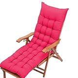 Langlebiges, dickes, bequemes Sonnenliegen-Kissen – Schwarz für drinnen...