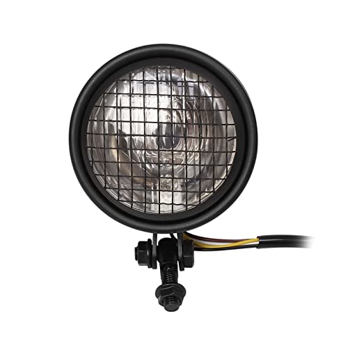 Phare Café Racer 4.25" en métal noir pour une finition soignée style Bobber