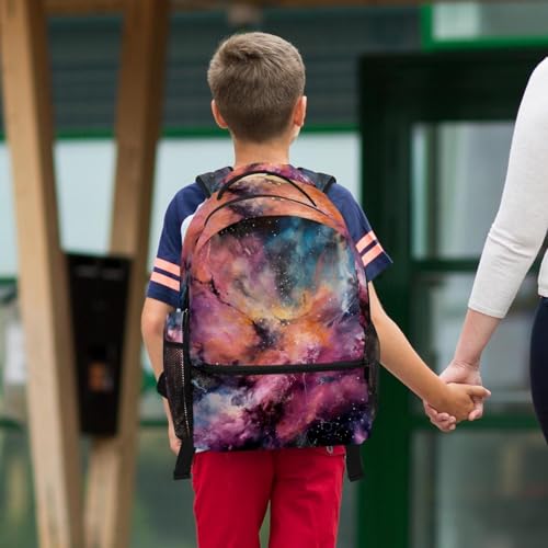 Ensemble de 2 cartables galaxie rose pour la rentrée des classes et les sorties des étudiants - 6