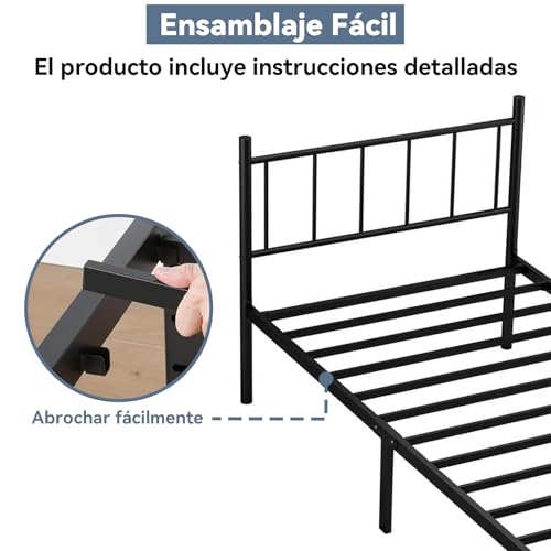 La Mejor Recopilación de Bases para Cama de Metal de esta semana. 15 Bases para Cama de Metal marca SAFONUS (3)