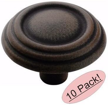 Amerock Bp1307-Art Triple Ring Knob 1-1/4-Inch Diameter, Antique Rust