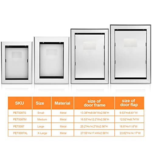 Ownpets Extra Large Aluminum Pet Door And Replacement Flap X-Large #TOP6