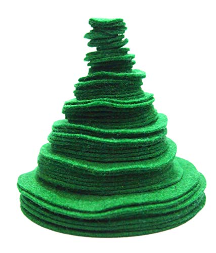 Image of Playfully Ever After Green Craft Felt Circles (Mixed Size Pack - 56pc)