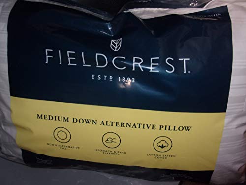 fieldcrest medium down alternative pillow