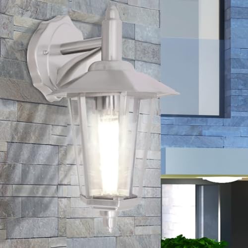 Homgoday Lámpara de Pared luz descendente de Exterior Acero Inoxidable