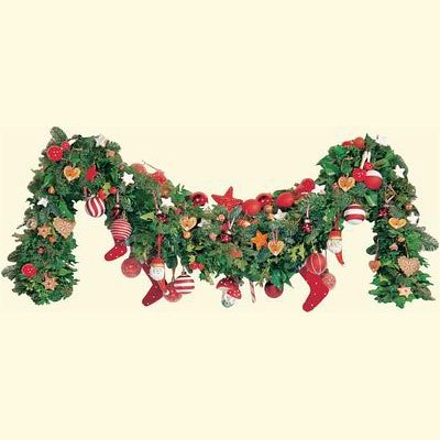 Weihnachtsgirlande in Rot Weihnachtsgirlande in Rot