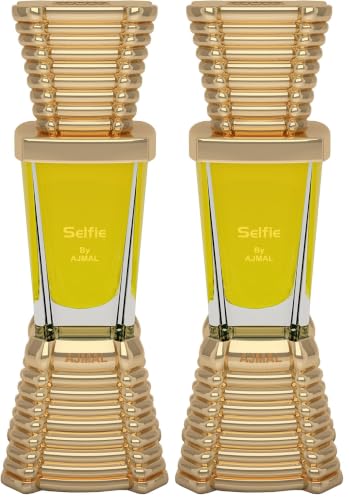 Image of Ajmal Selfie Attar | Woody & Aromatic Fragrance | Non-Alcoholic | Long Lasting Attar For Men - 10 ML (Pack of 2)