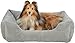Trixie orthopädisches Hundebett Vital Jonna 60x50 cm in grau - hochwertiges Hundekissen mit Memory Schaum - Hundekorb für ältere Hunde - gelenkschonend und entlastend – 37263