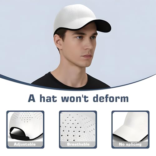 Image of Seamless Sports Baseball Cap, Ultra-Breathable Baseball Hat for Men Women, Solid Color, Quick-Drying