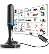 Digital Antenna for Smart TV Indoor, TV Antenna for Local Channels, Long Distance Reception HD An...